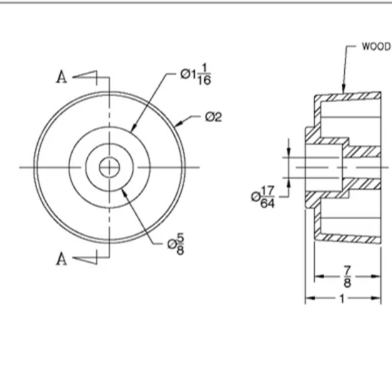 Leg, Plastic Round